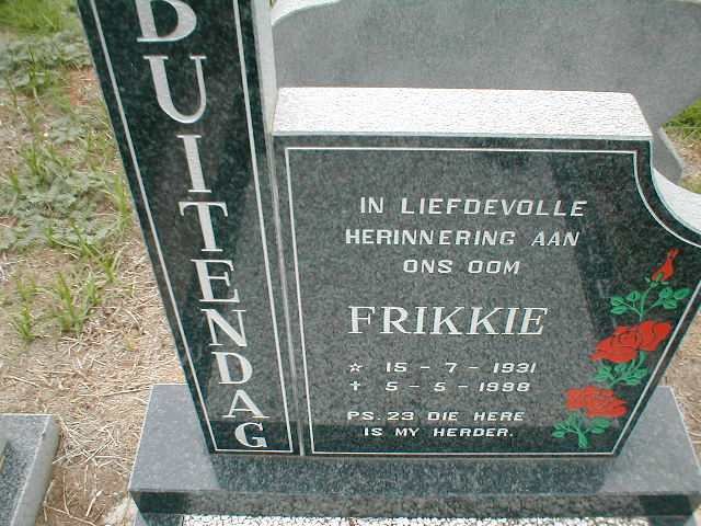 BUITENDAG Frikkie 1931-1998