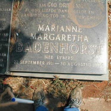 BADENHORST Marianne Margaretha nee EYBERS 1911-1984