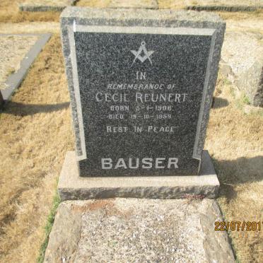 BAUSER Cecil Reunert 1906-1959
