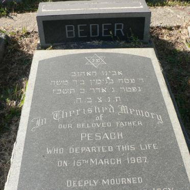 BEDER Pesach -1967