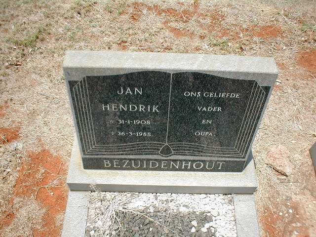 BEZUIDENHOUT Jan Hendrik 1908-1988