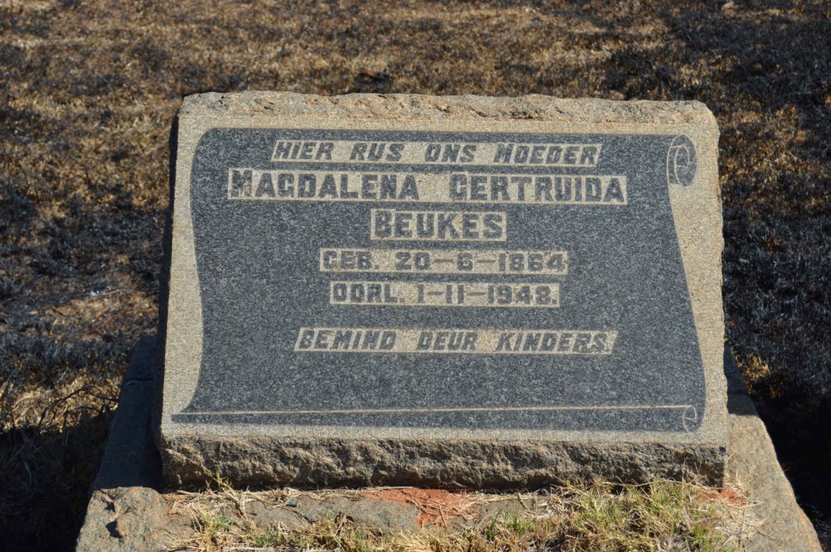 BEUKES Magdalena Gertruida 1864-1948