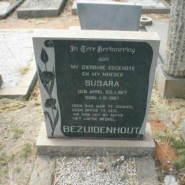 BEZUIDENHOUT Susara nee APPEL 1917-1967