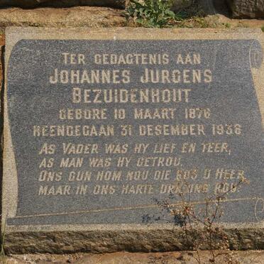 BEZUIDENHOUT Johannes Jurgens 1876-1936