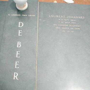 BEER Lourens Johannes, de 1904-1972 &amp; Susanna 1916-1986