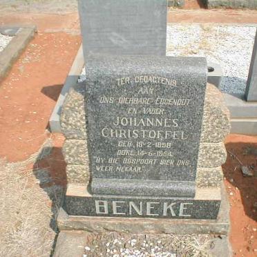 BENEKE Johannes Christoffel 1898-1954