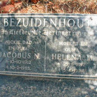BEZUIDENHOUT Jacobus N. 1912-1985 &amp; Helena M. 1917-1994
