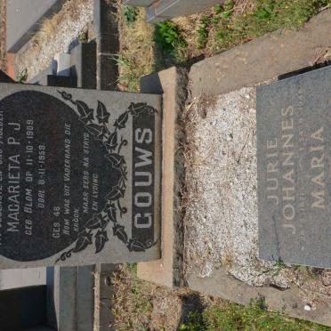 BLOM Jurie Johannes 1871-1946 &amp; Maria Elizabeth 1889-1926 :: GOUWS Magarieta P.J. nee BLOM 1909-1959