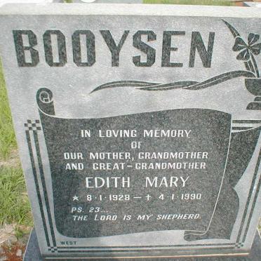 BOOYSEN Edith Mary 1928-1990