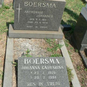 BOERSMA Anthonius Johannes 1912-1979 &amp; Johanna Catharina 1920-1994