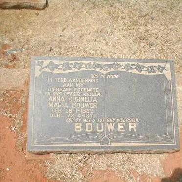 BOUWER Anna Cornelia Maria  1882-1940