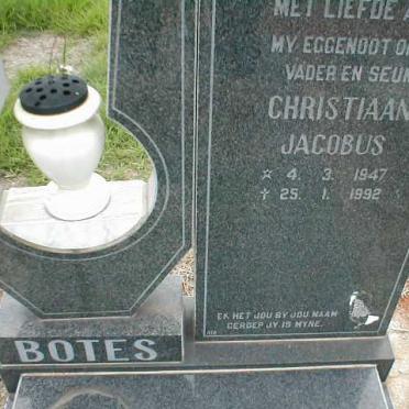 BOTES Christiaan Jacobus 1947-1992