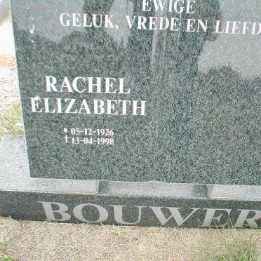 BOUWER Rachel Elizabeth 1926-1998
