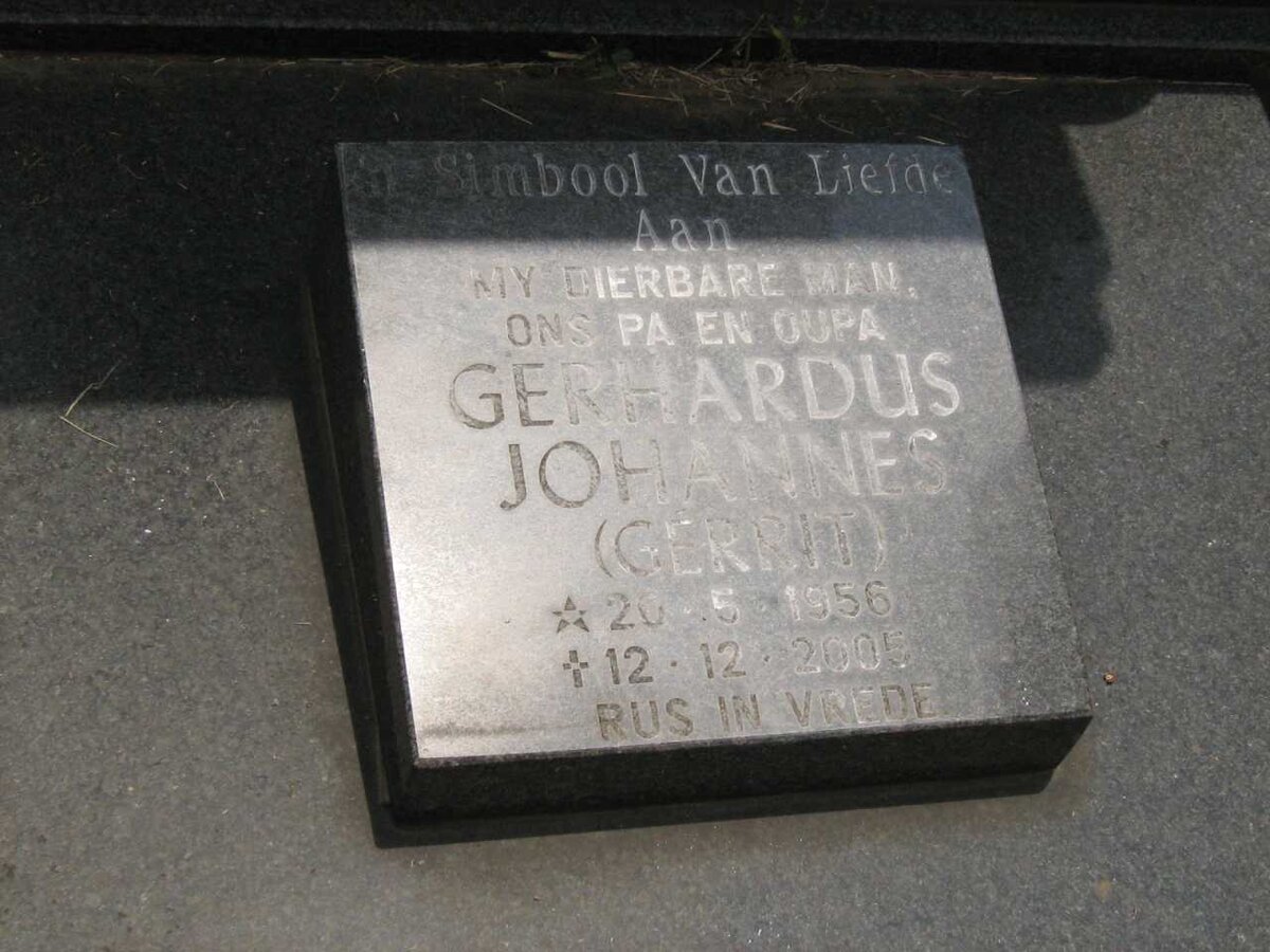 BOTES Gerhardus Johannes 1956-2005 :: BOTES Jacques 1977-1999