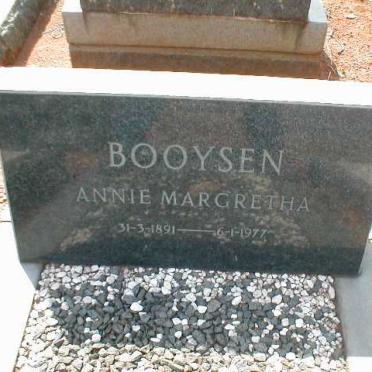BOOYSEN Annie Margretha 1891-1977