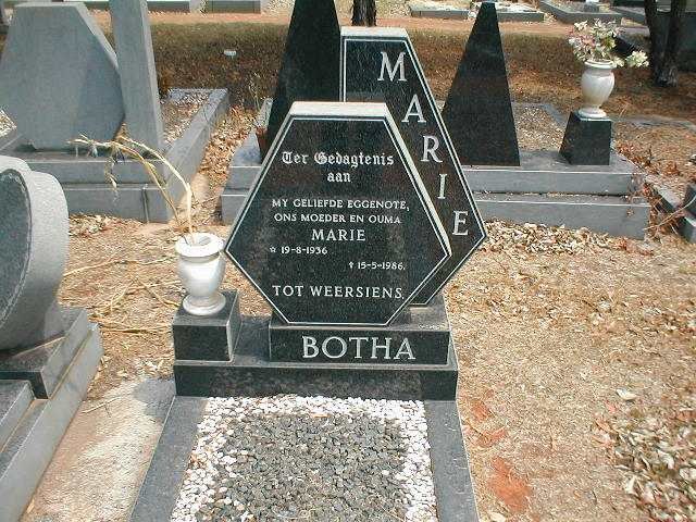BOTHA Marie 1936-1986