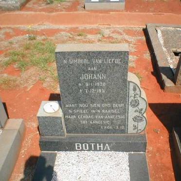 BOTHA Johann 1920-1971