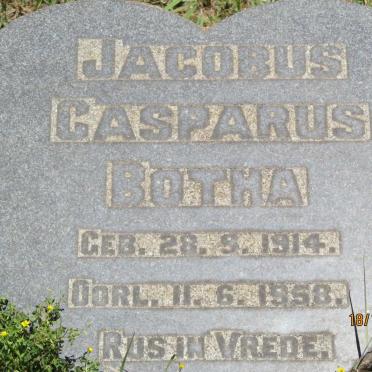 BOTHA Jacobus Casparus 1914-1958