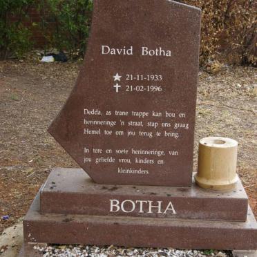 BOTHA David 1933-1996