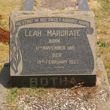 BOTHA Leah Margrate 1910-1957