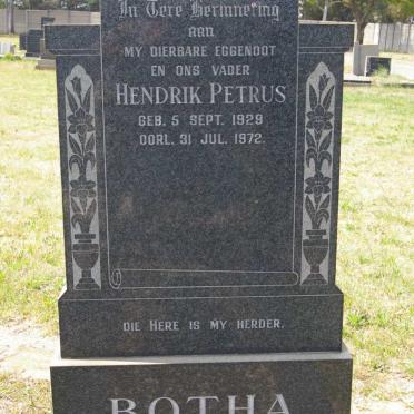 BOTHA Hendrik Petrus 1929-1972
