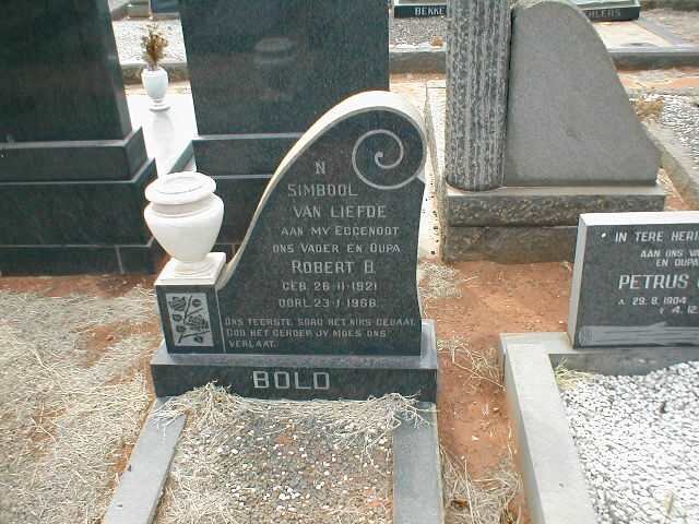 BOLD Robert B. 1921-1968