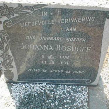 BOSHOFF Johanna 1896-1971