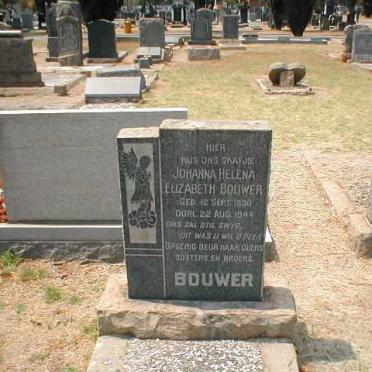 BOUWER Johanna Helena Elizabeth 1930-1944