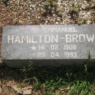 BROWN Emmanuel, HAMILTON 1908-1993