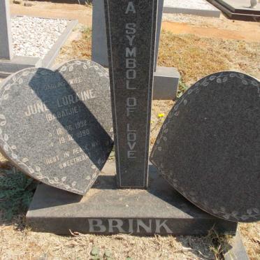 BRINK June Loraine 1932-1990