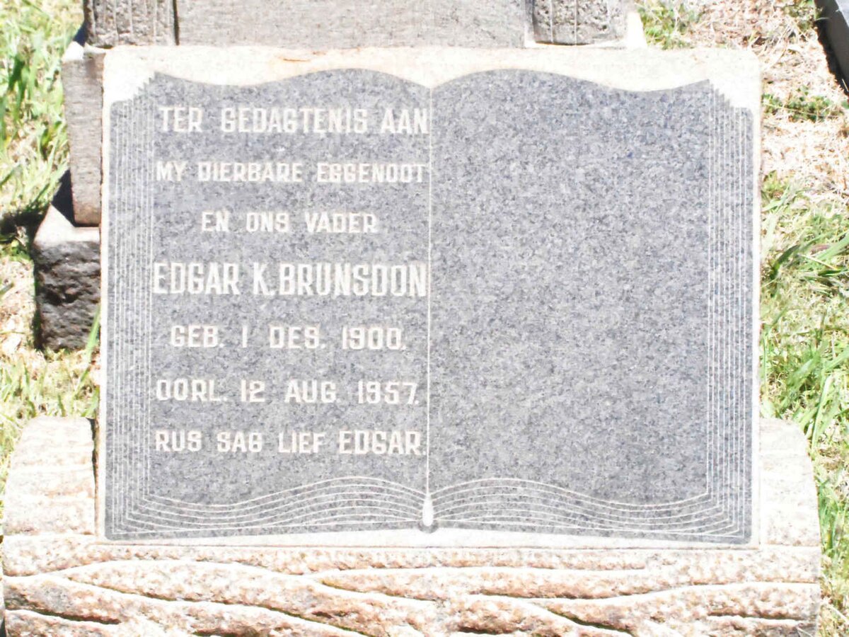 BRUNSDON Edgar K. 1900-1957