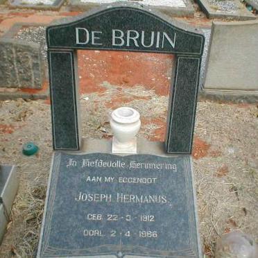 BRUIN Joseph Hermanus, de 1912-1986