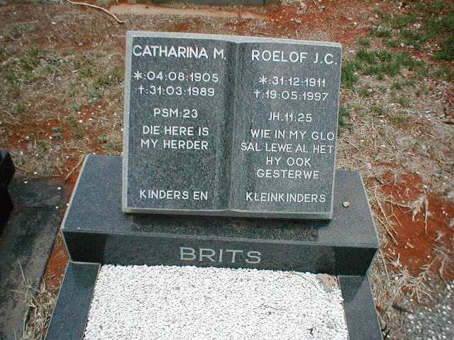 BRITS Roelof J.C. 1911-1997 &amp; Catharina M. 1905-1989