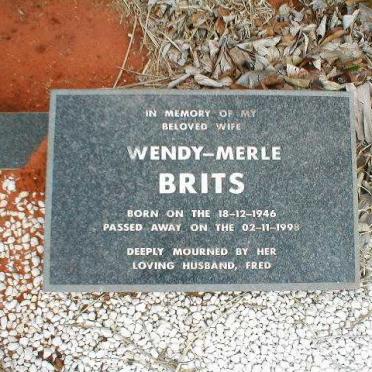 BRITS Wendy-Merle 1946-1998