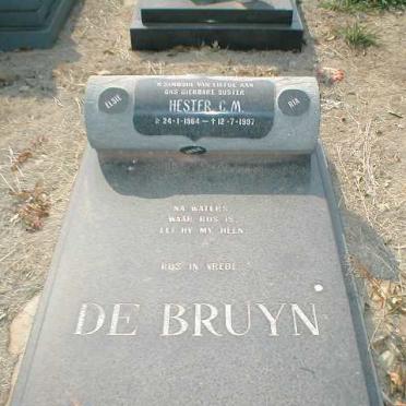 BRUYN Hester C.M, de 1964-1997