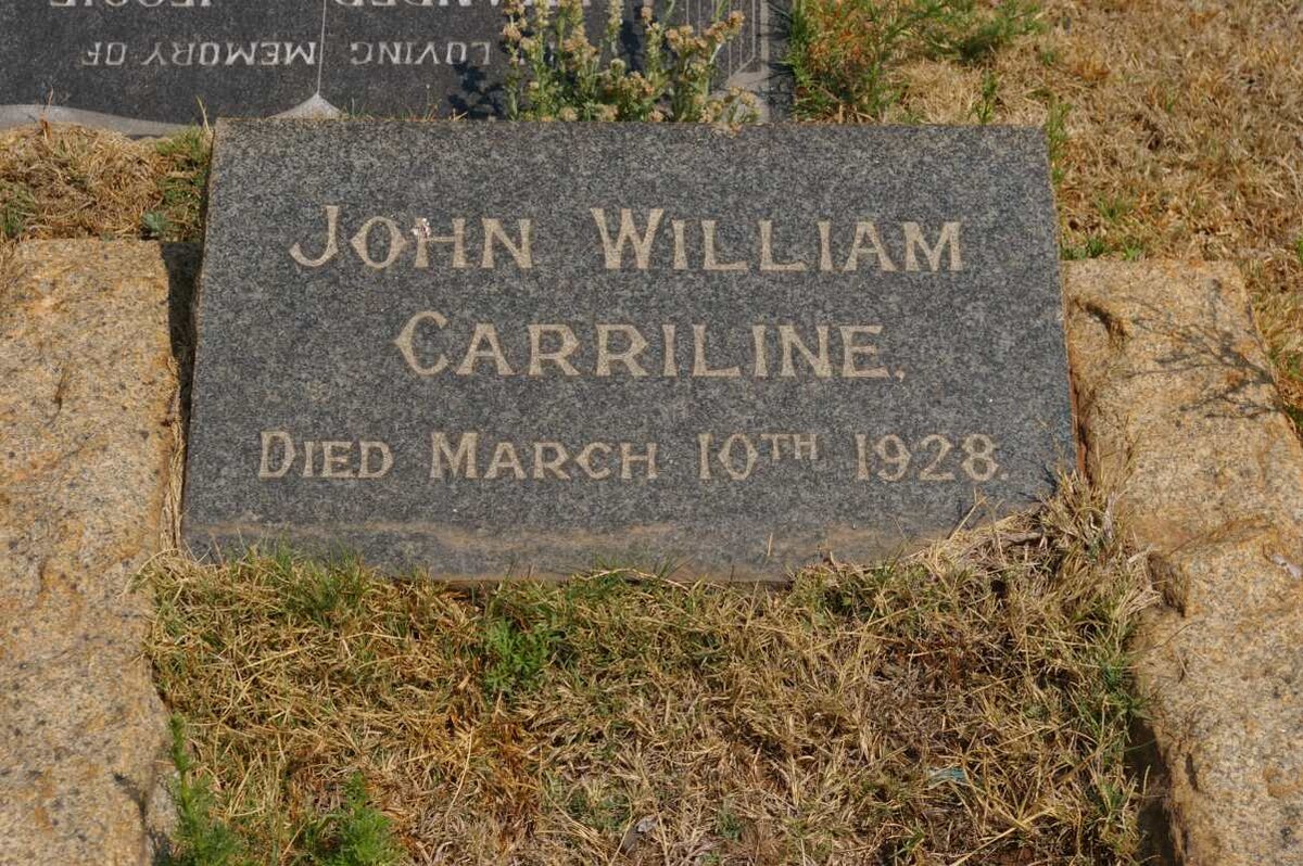 CARRILINE John William -1928