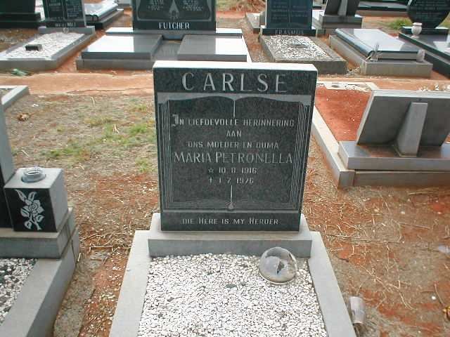 CARLSE Maria Petronella 1916-1976