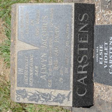 CARSTENS Alwyn Jacobus 1917-1959 &amp; Elsie Violet 1926-2008