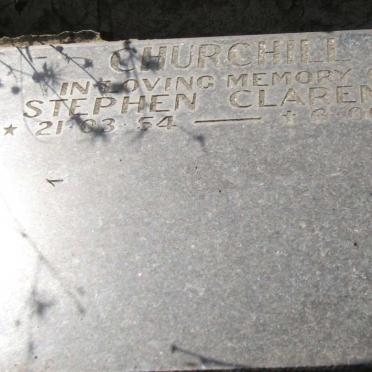 CHURCHILL Stephen Clarence 1954-1990