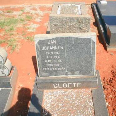 CLOETE Jan Johannes 1917-1971