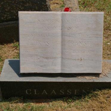 CLAASSEN Lukas 1913-1981 :: CLAASSEN Fransie 1939-1952