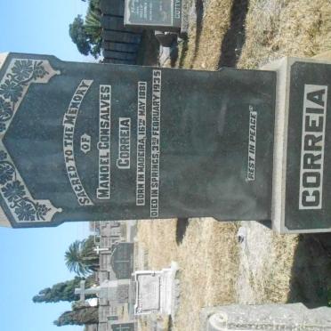 CORREIRA Manoel Gonsalves 1881-1935