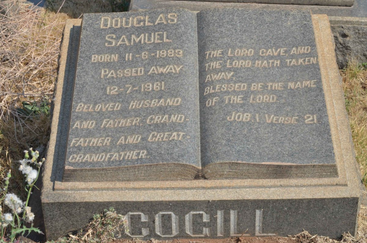 COGILL Douglas Samuel 1883-1961