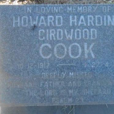 COOK Howard Harding Girdwood 1917-1997