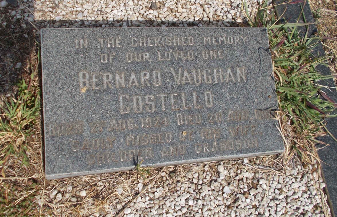 COSTELLO Bernard Vaughan 1924-19??