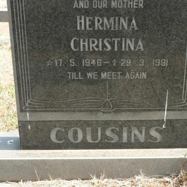 COUSINS Hermina Christina 1946-1991