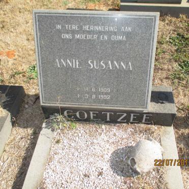 COETZEE Annie Susanna 1909-1992