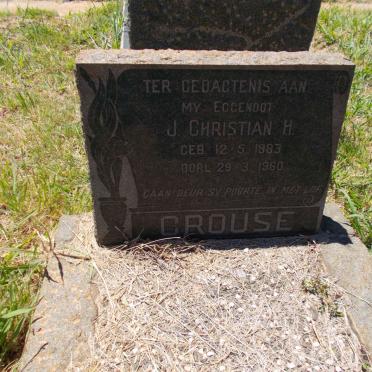 CROUSE J. Christian H. 1883-1960