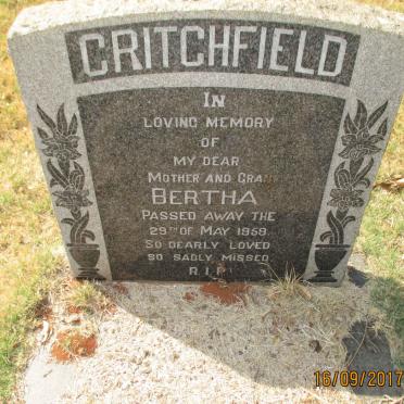 CRITCHFIELD Bertha  -1959