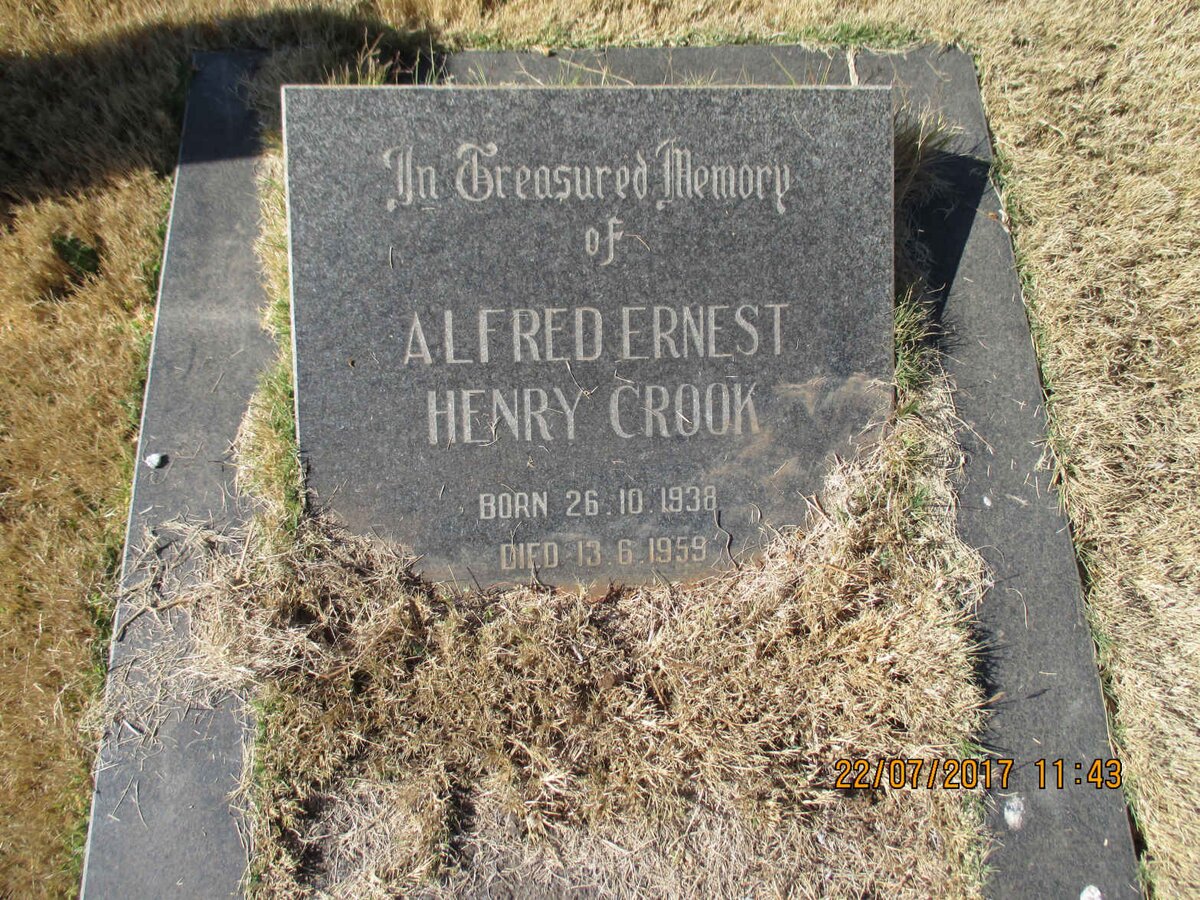 CROOK Alfred Ernest Henry 1938-1959